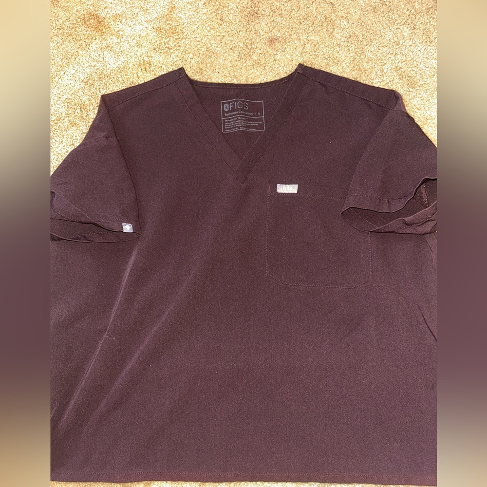 Figs espresso relaxed caterina Scrub Top